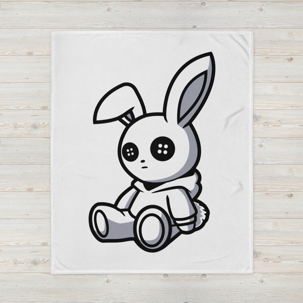 Alternative view of Fake Rabbit Kuscheldecke