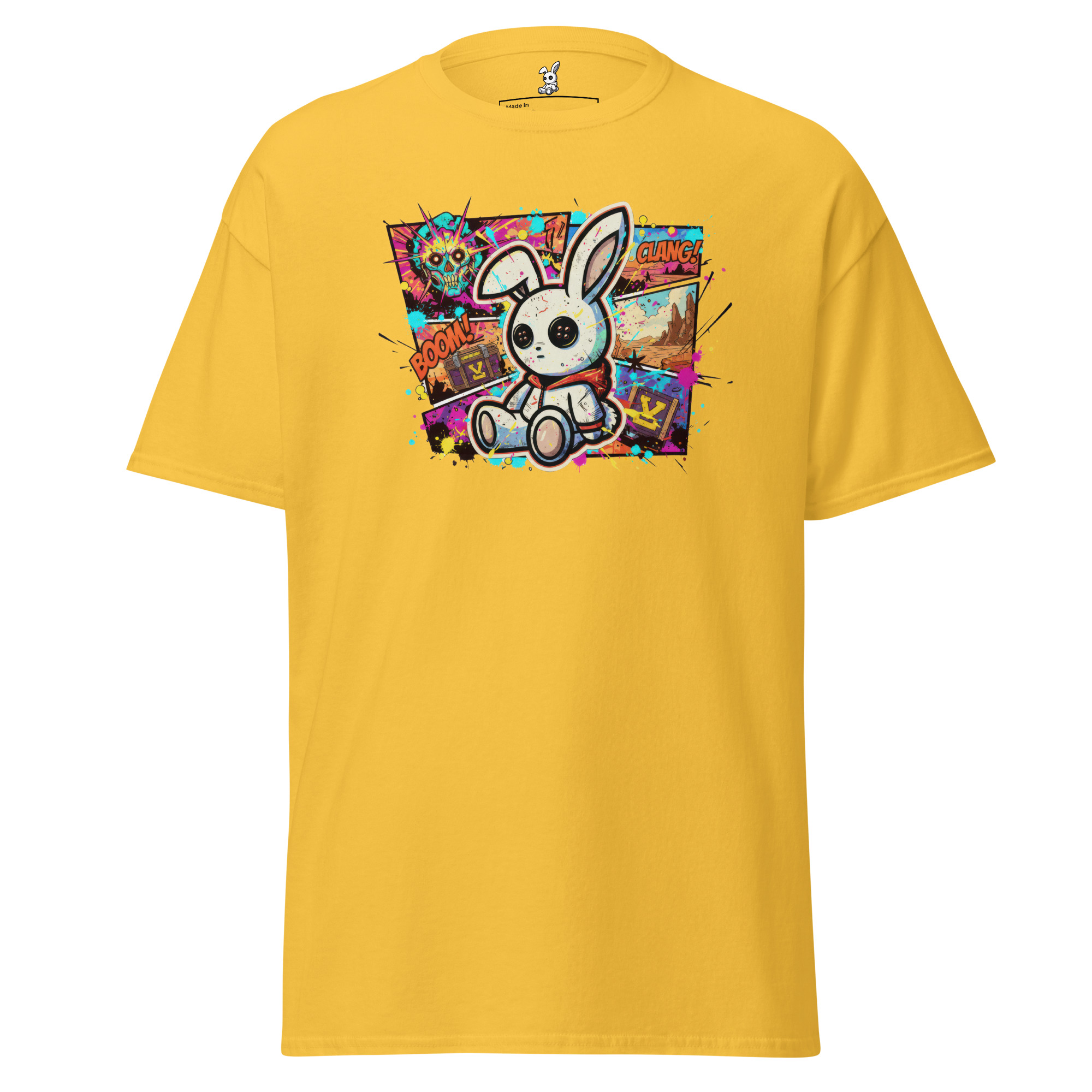 Alternative view of Fake Rabbit T-Shirt – Comic Rabbit