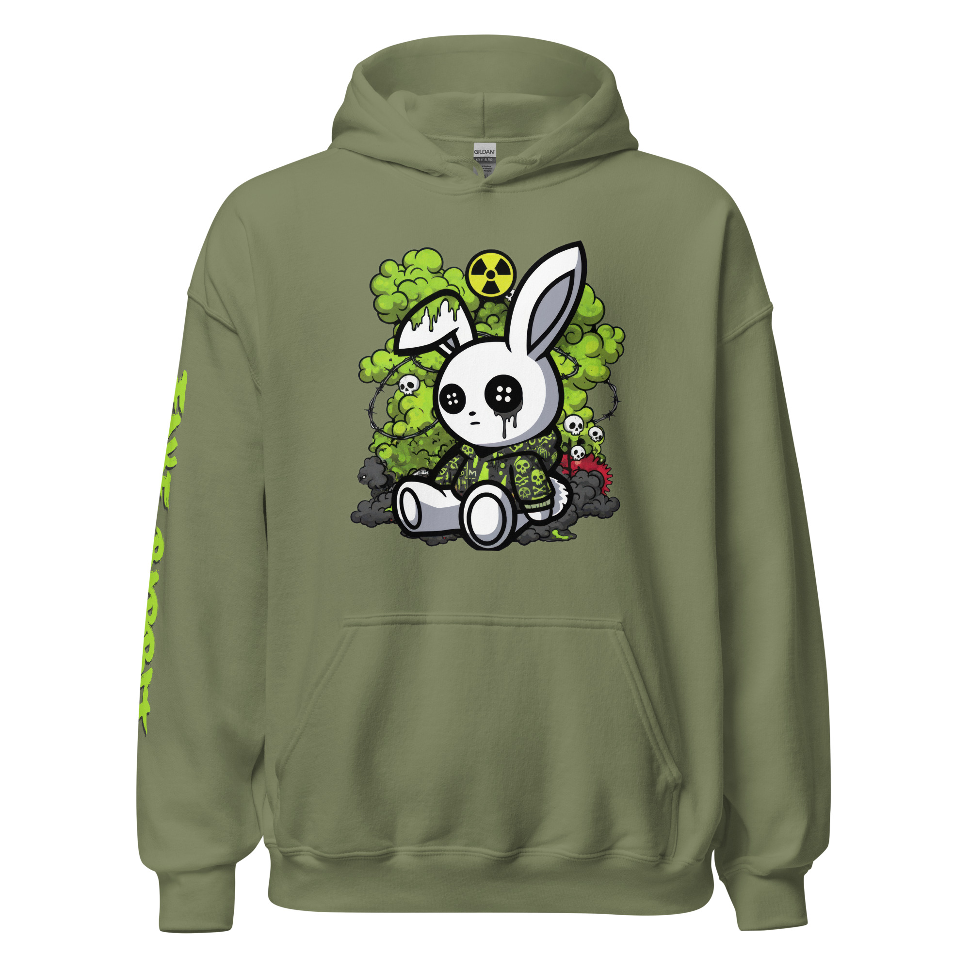 Alternative view of Fake Rabbit Hoodie - Radioactive Rabbit
