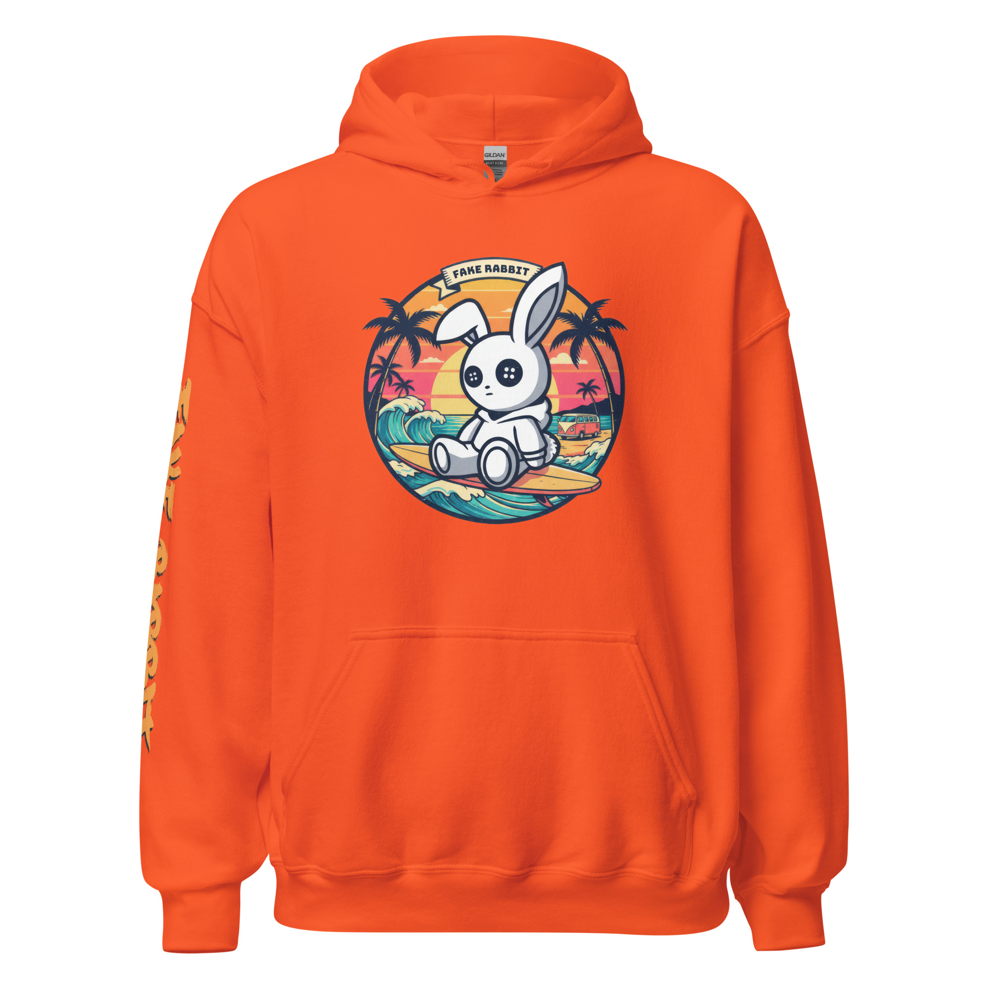 Alternative view of Fake Rabbit Hoodie - Surfer Rabbit