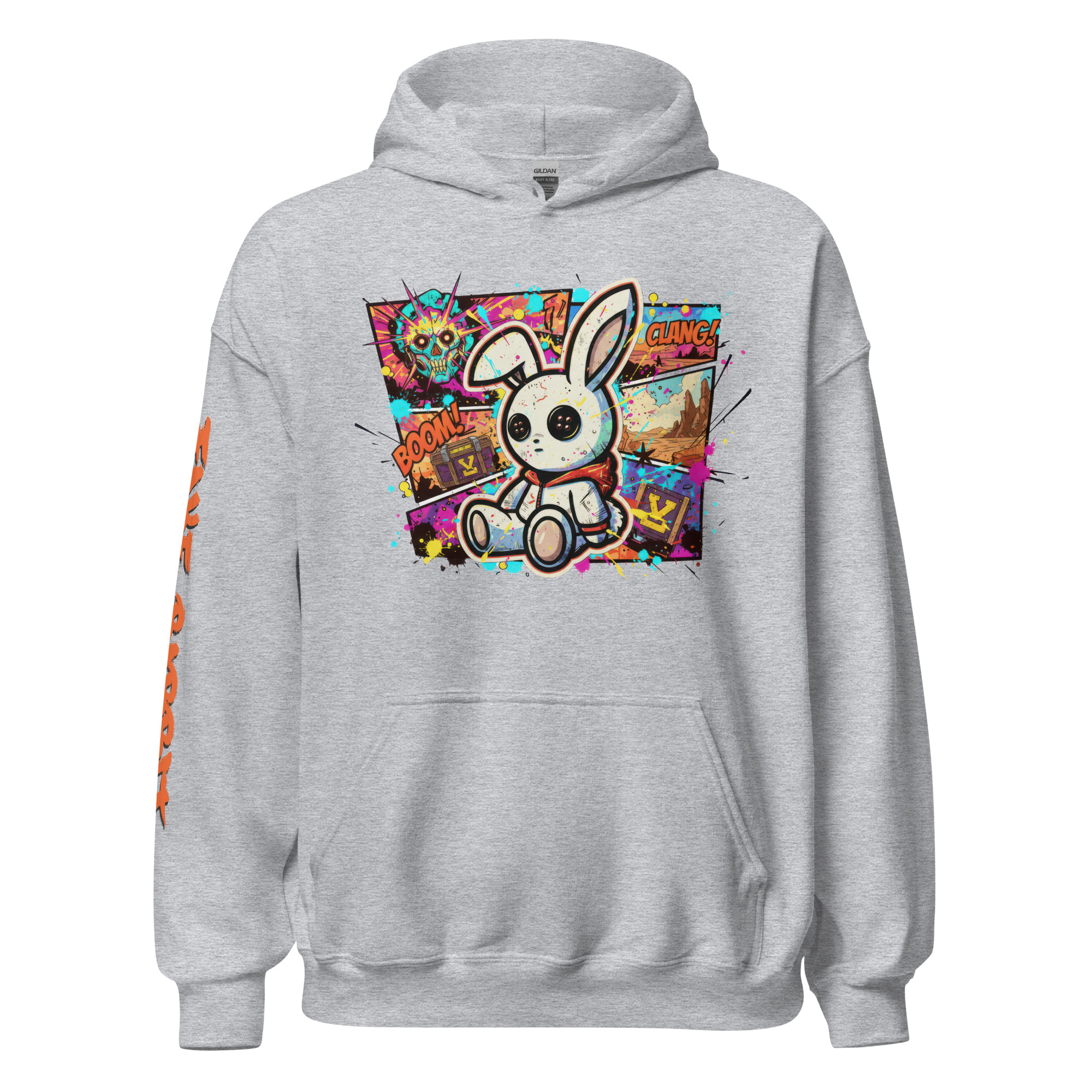 Fake Rabbit Hoodie – Comic Rabbit – Bild 3