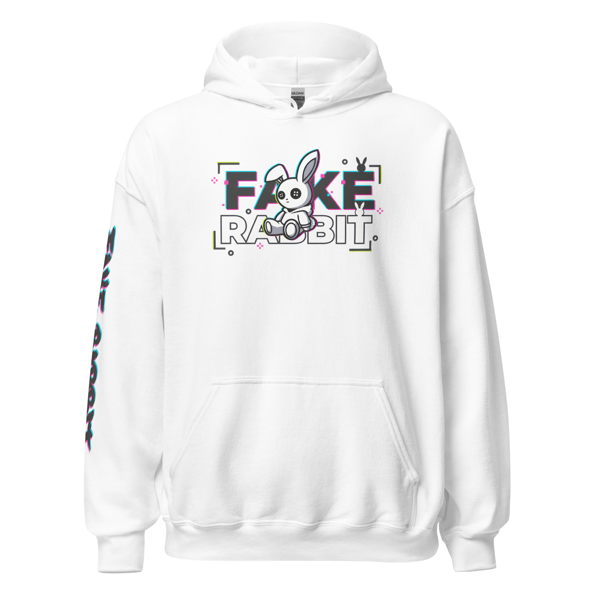 Alternative view of Fake Rabbit Hoodie – Turn it up Rabbit