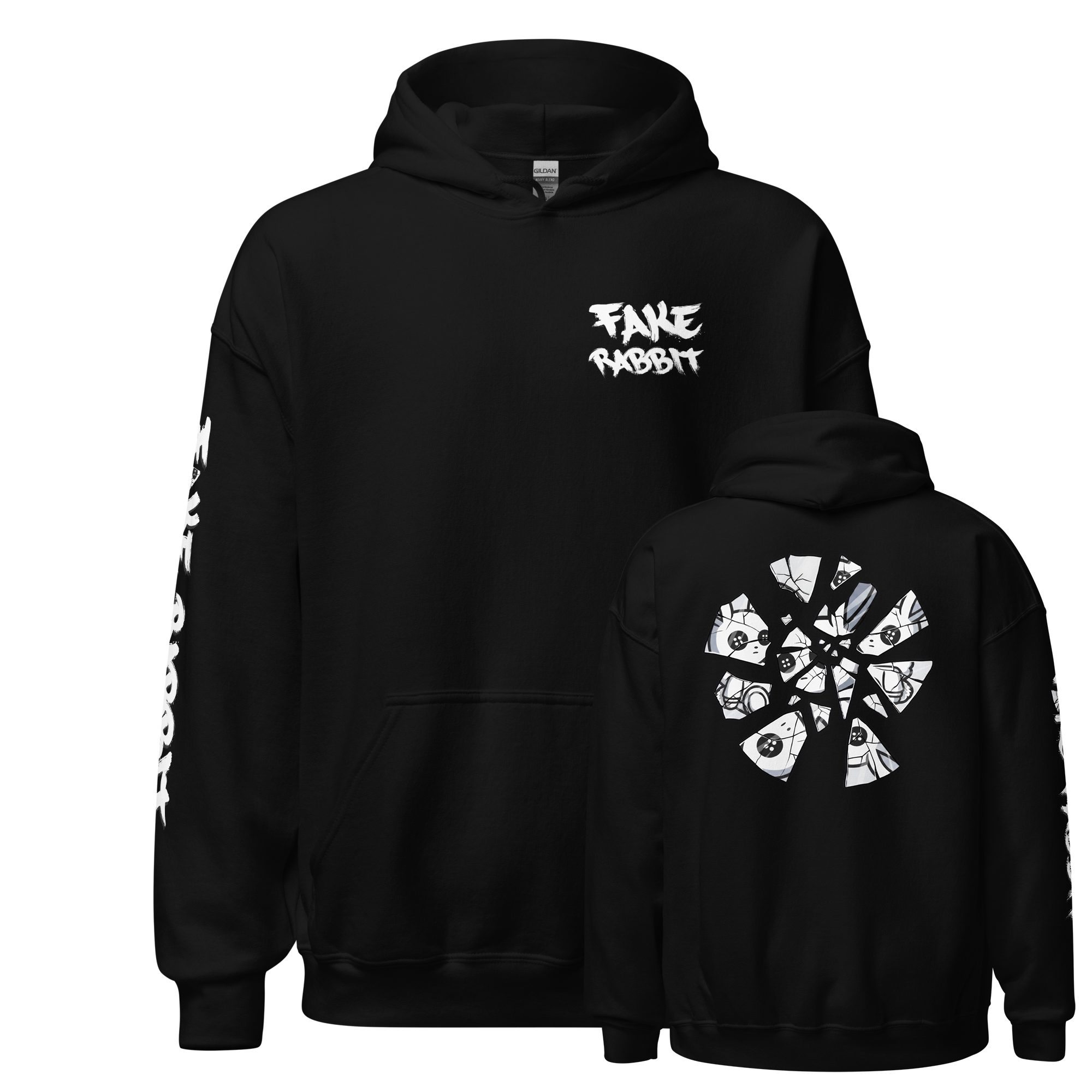 Fake Rabbit Hoodie - Shattered Rabbit