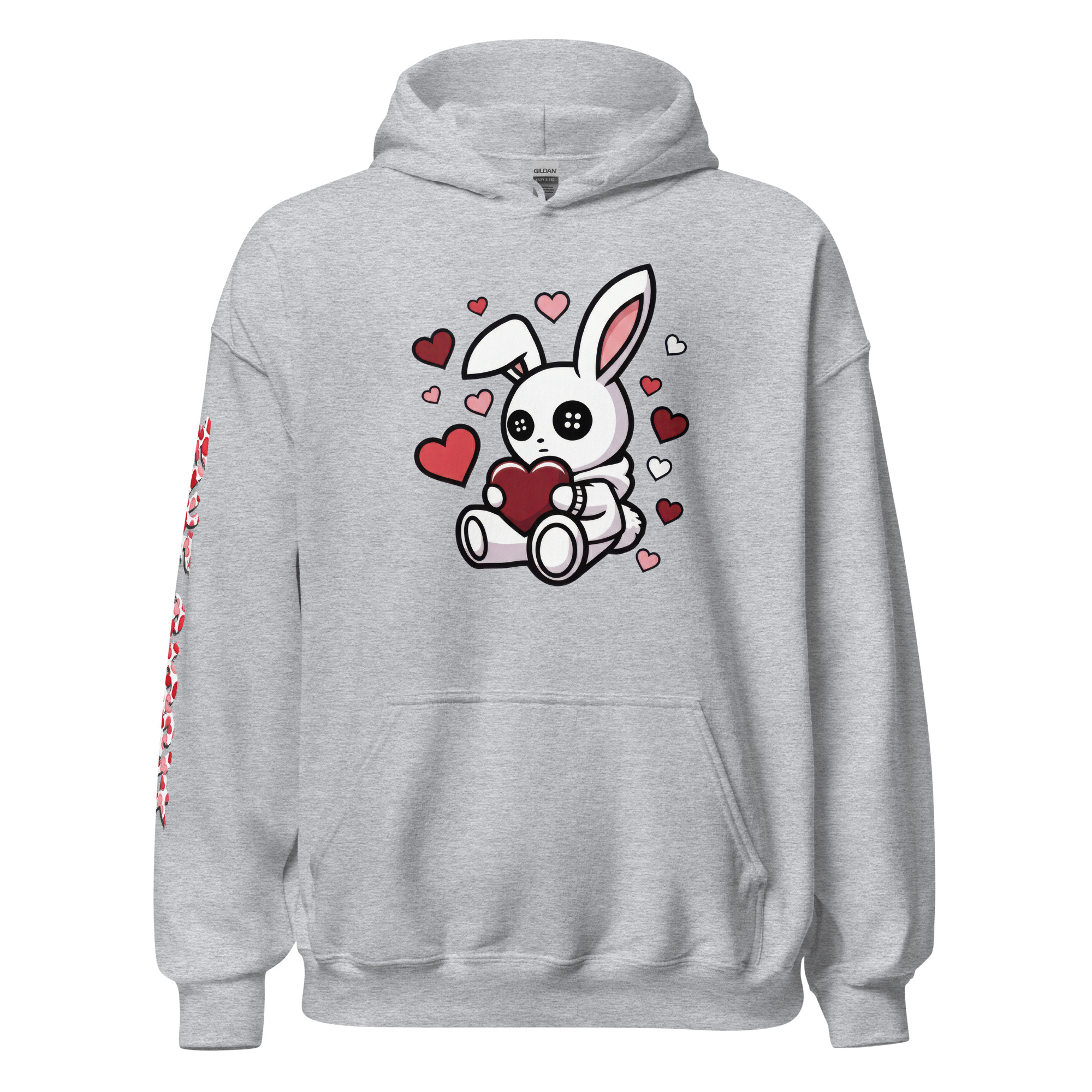 Alternative view of Fake Rabbit Hoodie - Hab dich lieb Rabbit